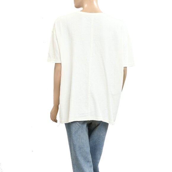 Free People We The Free Misty Morning Tee Tunic Top Printed Crochet S New 280224 - Picture 5 of 7